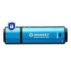 Kingston Technology IronKey Vault Privacy 50 USB flash drive 128 GB USB Type-C 3.2 Gen 1 (3.1 Gen 1) Black, Blue