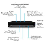 HP Elite Mini 800 G9 Intel® Core™ i5 i5-13500T 16 GB DDR5-SDRAM 256 GB SSD Windows 11 Pro Mini PC Black