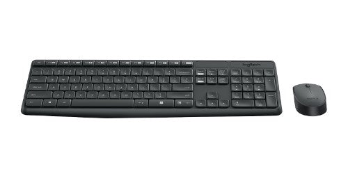 Logitech MK235 keyboard Mouse included Home/Office RF Wireless French Gray