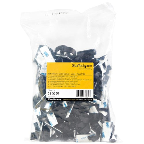 StarTech.com CBMCC3 cable clamp Black 100 pc(s)