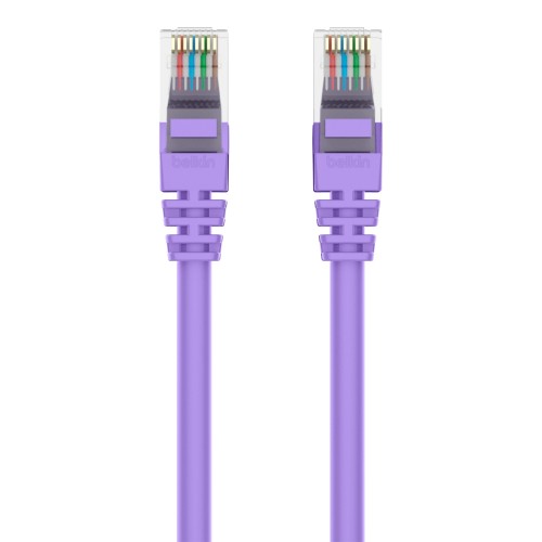 Belkin A3L980-12-PUR-S networking cable Purple 143.7" (3.65 m) Cat6 U/UTP (UTP)