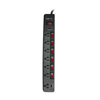 Tripp Lite TLP76MSGB surge protector Black 7 AC outlet(s) 110 - 125 V 72" (1.83 m)