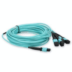 AddOn Networks ADD16FMPO4PO3M5OM4 fiber optic cable 118.1" (3 m) MPO-16 4x MPO LOMM OM4 Aqua color