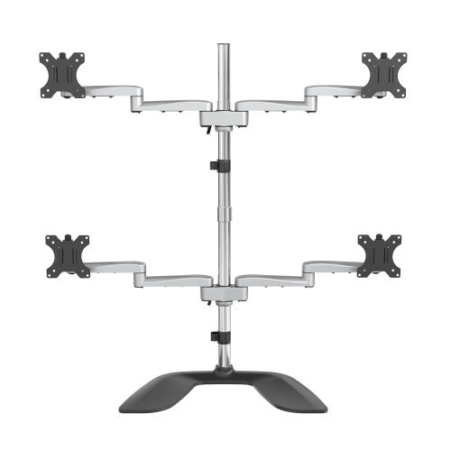 StarTech.com ARMQUADSS monitor mount / stand 32" Desk Black, Silver