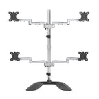 StarTech.com ARMQUADSS monitor mount / stand 32" Desk Black, Silver