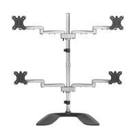 StarTech.com ARMQUADSS monitor mount / stand 32" Desk Black, Silver