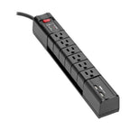 Tripp Lite TLP608RUSBB surge protector Black 6 AC outlet(s) 96.1" (2.44 m)