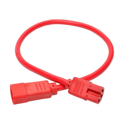 Tripp Lite P018-002-ARD power cable Red 23.6" (0.6 m) C14 coupler C15 coupler