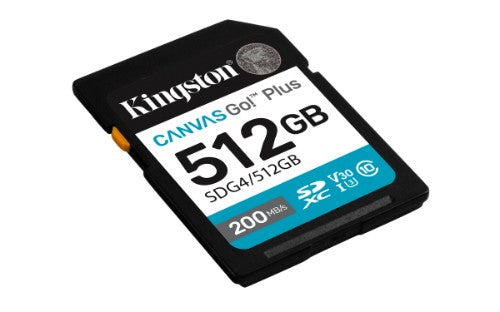 Kingston Technology Canvas Go! Plus 512 GB SDXC UHS-I Class 10