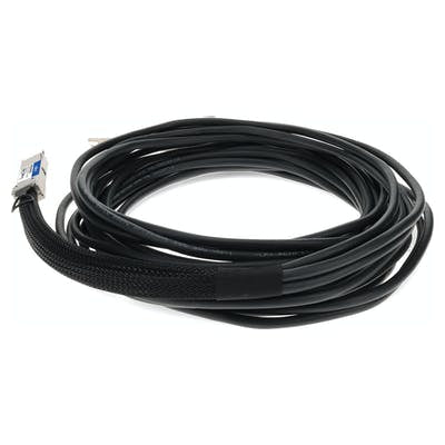 AddOn Networks MCP7H50-H01AR30-AO InfiniBand/fibre optic cable 59.1" (1.5 m) QSFP56 2xQSFP56 Black, Silver