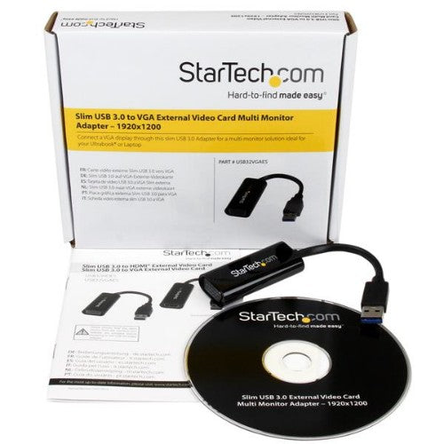 StarTech.com USB32VGAES USB graphics adapter 1920 x 1200 pixels Black