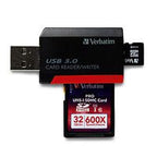 Verbatim 98538 card reader USB 3.2 Gen 1 (3.1 Gen 1) Black, Red