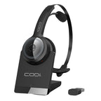 CODi A04616 headphones/headset Wireless Head-band Office/Call center USB Type-A Bluetooth Charging stand Black