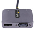 StarTech.com 122-USBC-HDMI-4K-VGA USB graphics adapter 3840 x 2160 pixels Gray