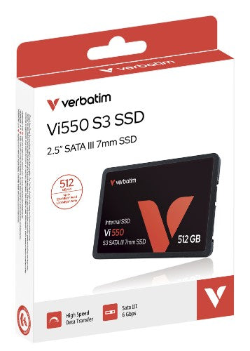 Verbatim Vi550 S3 512 GB 2.5" Serial ATA III 3D NAND