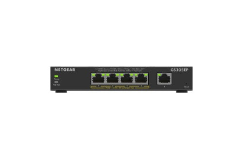 NETGEAR GS305EP Managed L2/L3 Gigabit Ethernet (10/100/1000) Power over Ethernet (PoE) Black