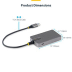 StarTech.com 5G4AC-USB-A-HUB interface hub USB 3.2 Gen 1 (3.1 Gen 1) Type-A 5000 Mbit/s Gray