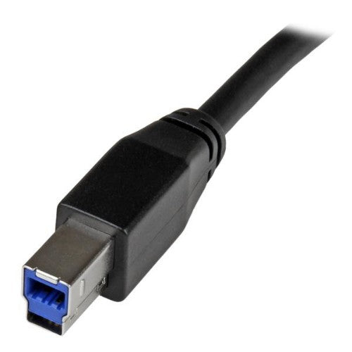 StarTech.com USB3SAB10M USB cable USB 3.2 Gen 1 (3.1 Gen 1) 393.7" (10 m) USB A USB B Black