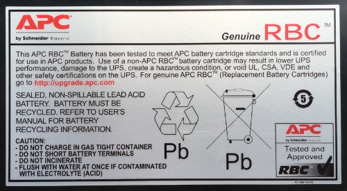 APC RBC55 UPS battery Lead acid
