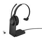 Jabra Evolve2 55 Headset Wired & Wireless Head-band Office/Call center Bluetooth Charging stand Black