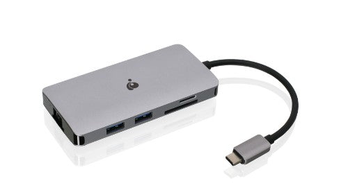 iogear GUD3C06 laptop dock/port replicator USB 3.2 Gen 1 (3.1 Gen 1) Type-C Aluminum, Black