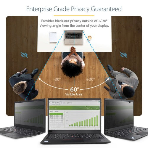 StarTech.com 156G-PRIVACY-SCREEN display privacy filters 15.6" Laptop Frameless display privacy filter