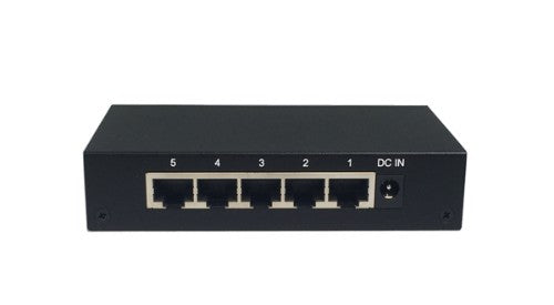 Amer Networks SG5D network switch Unmanaged Gigabit Ethernet (10/100/1000) Black, Silver