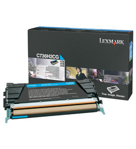 Lexmark C736, X736, X738 toner cartridge 1 pc(s) Original Cyan