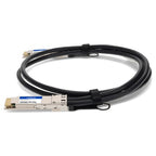 AddOn Networks CAB-D-D-200G-1M-AO InfiniBand/fibre optic cable 39.4" (1 m) QSFP-DD Black, Silver