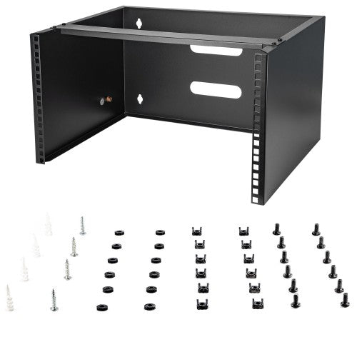 StarTech.com WALLMOUNT6 rack cabinet 6U Wall mounted rack Black