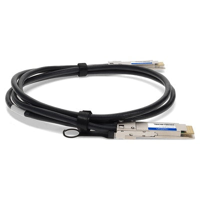 AddOn Networks CAB-D-D-200G-2M-AO InfiniBand/fibre optic cable 78.7" (2 m) QSFP-DD Black, Silver