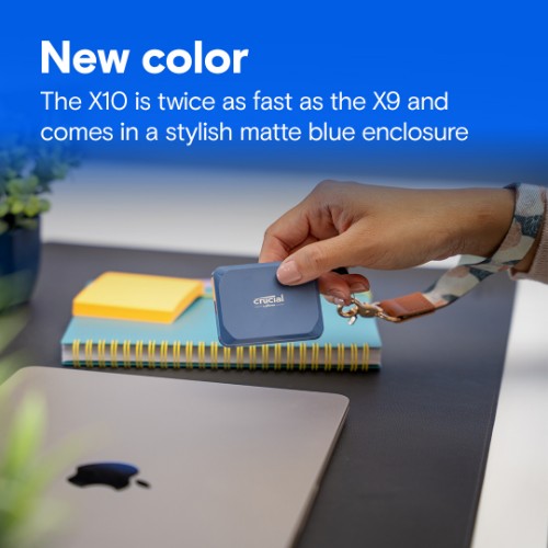 Crucial X10 4 TB USB Type-C USB 3.2 Gen 2x2 Blue