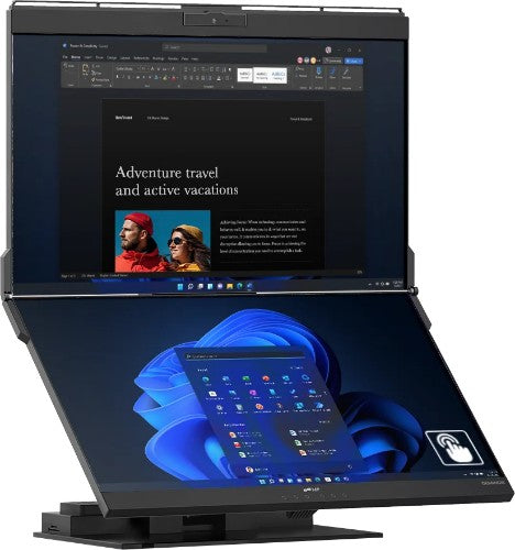 Mobile Pixels Geminos X computer monitor 24" 2560 x 1440 pixels Quad HD Touchscreen Black