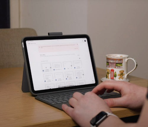 Logitech 920-011433 mobile device keyboard QWERTY English Smart Connector Gray