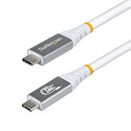 StarTech.com CC150CM80GUSB4CABLEW USB cable USB4 Gen 4x2 59.1" (1.5 m) USB C White