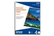 Epson Premium Presentation Paper Matte - 8.5" x 11" - 100 sheets photo paper