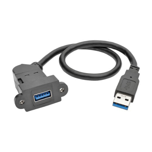 Tripp Lite U324-001-KPA-BK USB cable USB 3.2 Gen 1 (3.1 Gen 1) 11.8" (0.3 m) USB A Black