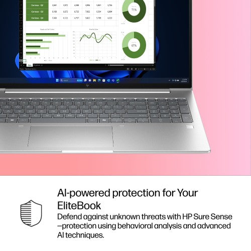 HP EliteBook 6 G1i AI PC Wolf Pro Security Edition Intel Core Ultra 7 255U Laptop 16" WUXGA 16 GB DDR5-SDRAM 512 GB SSD Wi-Fi 7 (802.11be) Windows 11 Pro Silver