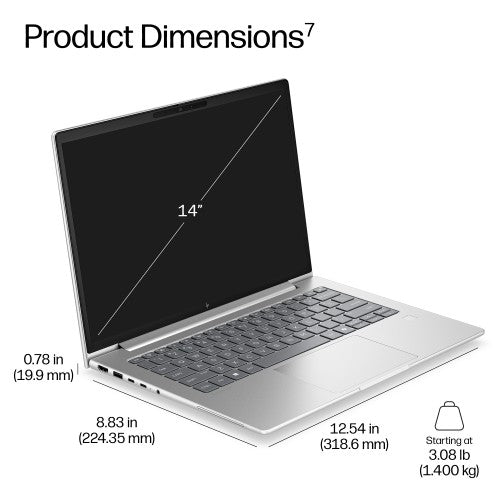 HP EliteBook 6 G2i 14 inch Notebook Next Gen AI PC Wolf Pro Security Edition