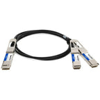 AddOn Networks CAB-D-2Q-400G2-5M-AO InfiniBand/fibre optic cable 98.4" (2.5 m) QSFP-DD 2x QSFP56 Black, Metallic