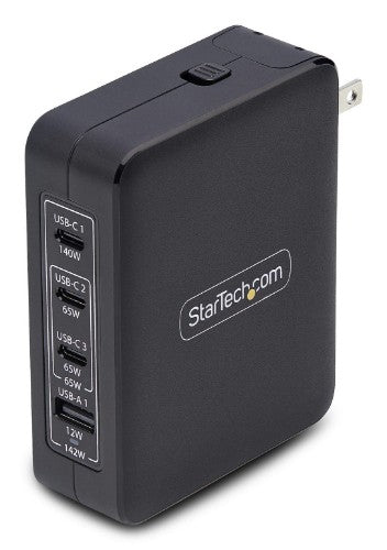 StarTech.com 3114GCN-WALL-CHARGER mobile device charger Universal Black AC Fast charging Indoor
