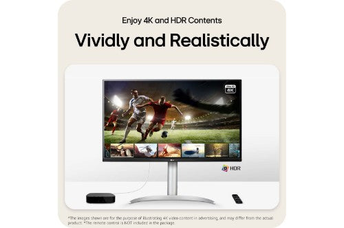 LG 32UP83AK-W computer monitor 31.5" 3840 x 2160 pixels 4K Ultra HD Silver
