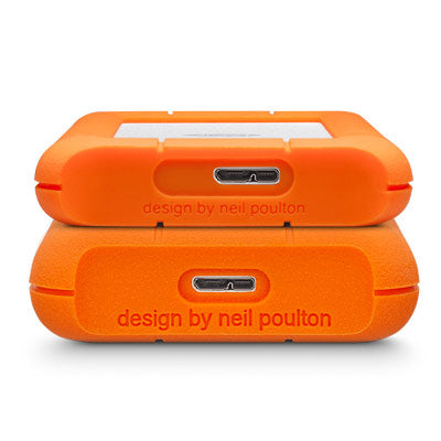 LaCie Rugged Mini external hard drive 2 TB 5400 RPM Micro-USB B 3.2 Gen 1 (3.1 Gen 1) Orange, Silver