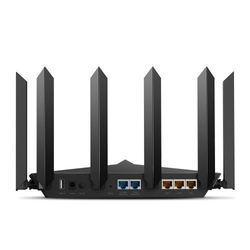 TP-Link Archer AX90 wireless router Multi-Gigabit Ethernet Tri-band (2.4 GHz / 5 GHz / 5 GHz) Black