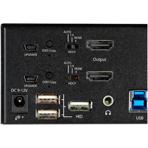 StarTech.com SV231DHU34K6 KVM switch Black