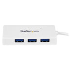 StarTech.com ST4300MINU3W interface hub USB 3.2 Gen 1 (3.1 Gen 1) Type-A 5000 Mbit/s White