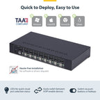 StarTech.com R8AD122-KVM-SWITCH KVM switch Rack mounting Black