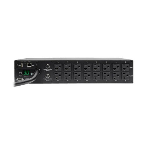 Tripp Lite PDUMH30NET power distribution unit (PDU) 16 AC outlet(s) 2U Black