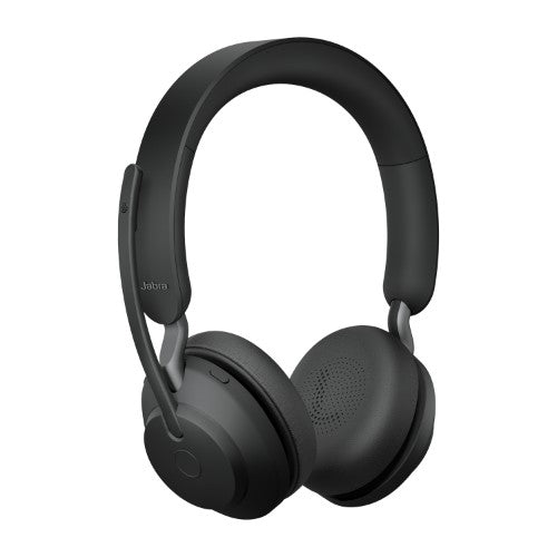 Jabra Evolve2 65 UC Stereo Std Headset Wireless Head-band Office/Call center USB Type-C Bluetooth Charging stand Black