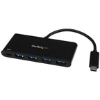 StarTech.com HB30C4AFPD interface hub USB 3.2 Gen 1 (3.1 Gen 1) Type-C 5000 Mbit/s Black